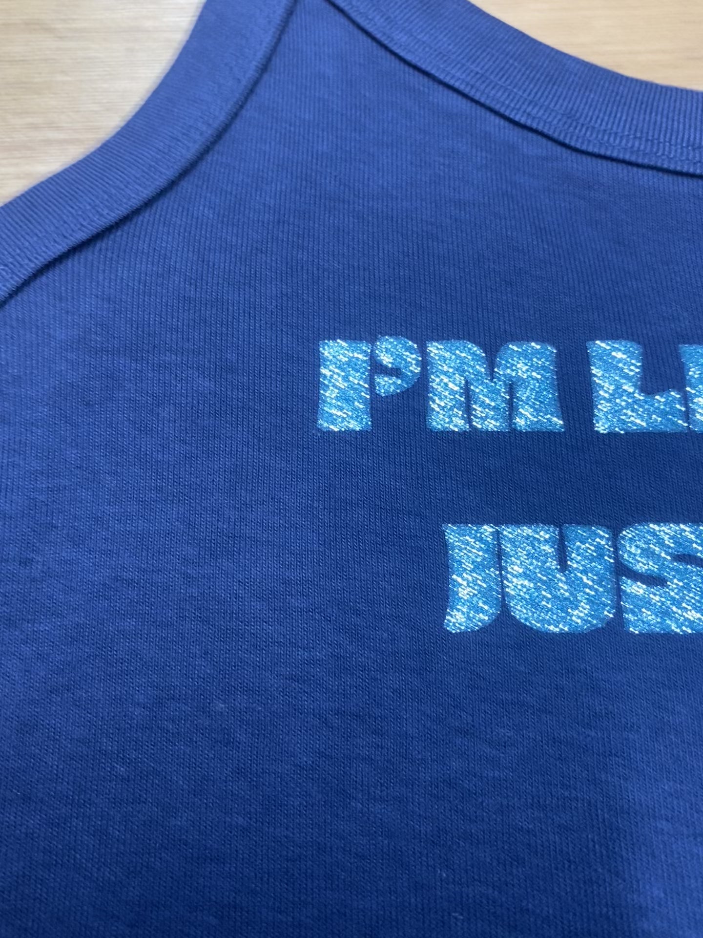 Ladies Glitter Tank Top